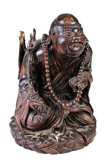 Chinese Carved Wood Immortal