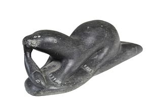 Inuit Soapstone Sculpture of Seal