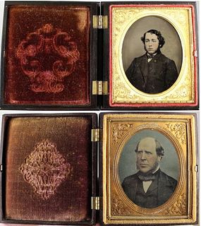U.S. Thermoplastic Cases w/ Ambrotypes 1850's
