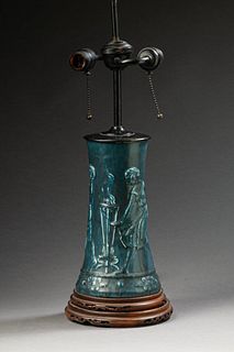 Rookwood Pottery Matte Glaze Lamp by Louise Abel.