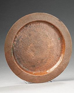 Roycroft Hammered Copper Plate.