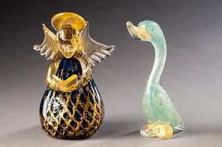 Two Murano Glass Figures.