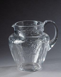 Hawkes Crystal Pitcher, c. 1920.