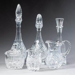 Group of Crystal Serving Wares.