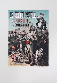 Emile Zola, (French, 1840-1902), Le Cri du Peuple Germinal