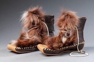 Pair of Christian Dior Eskimo Low Boots.