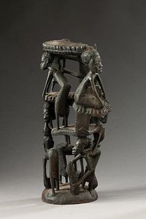 African Carved Stand.