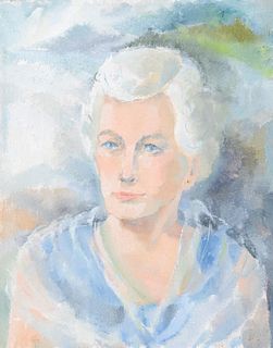 Elsie Streever Batzell. Woman in Blue