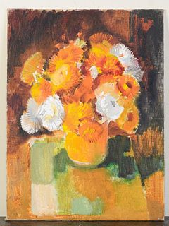 Elsie Streever Batzell. Still Life With Flowers.