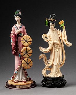 Two Japanese Style Figurines.
