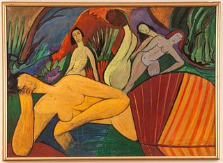 Modern Painting in the Style of Gauguin.