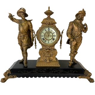 French Style Ansonia Figural Clock