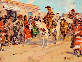 Frank B. Hoffman (1888-1958), Kit Carson Returning to Taos