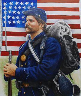 Chris Calle (B. 1961) "Civil War - Union Soldier"
