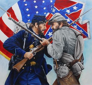 Chris Calle (B. 1961) "Battle of Gettysburg"