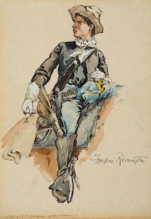 Frederic Remington (1861-1909), Sketch of a U. S. Cavalryman Made in Arizona