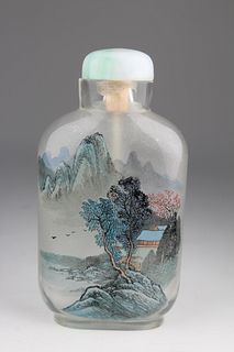 Chinese Interior Painted Glass Snuff Bottle