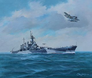 Charles J Lundgren (1911 - 1988) "USS N Carolina"