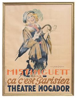 Original 1937 "Ca c'est Parisien" Large Poster