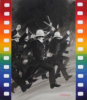 Tom McNeely (B. 1935) "Keystone Cops"