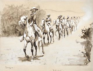 Frederic Remington (1861-1909), In the Desert (1888)