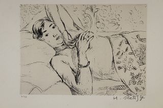 Matisse, Pencil Signed Lithograph of a Woman