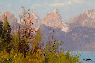 John Fery (1859-1934), Henry's Lake; Teton Mountains