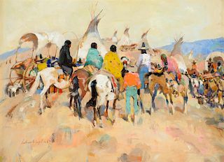 Laverne Nelson Black (1887-1938), Gathering for the Chief
