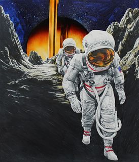Chris Calle <br>(B 1961) "Blue Planet Space Explorers"