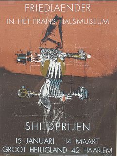 Johnny Friedlaender Exhibition Poster