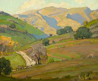 William Wendt (1865-1946), Morning Light, San Dimas (1912)