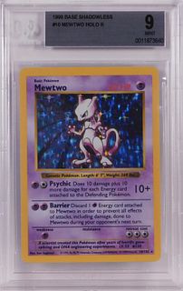 1999 Pokemon Base Shadowless Mewtwo BGS 9 TCG Card