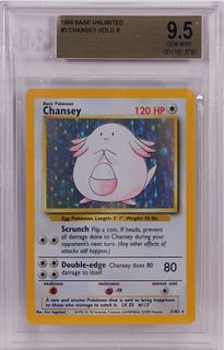 1999 Pokemon Base Unl. Chansey BGS 9.5 TCG Card