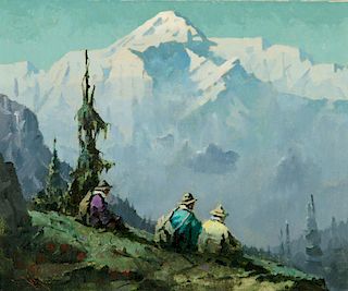 Eustace Ziegler (1881-1969), Three Mountaineers