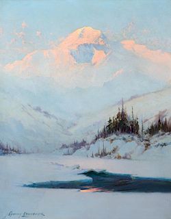 Sydney Laurence (1865-1940), Winter Twilight on Mt. McKinley