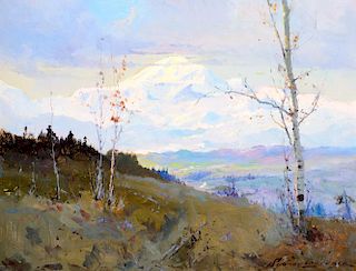 Sydney Laurence (1865-1940), Mt. McKinley from the Susitna Valley