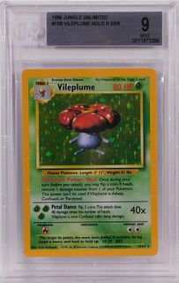 1999 Pokemon Jungle Unl. Vileplume Error BGS 9 TCG