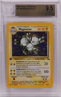 1999 Pokemon Fossil 1st Ed. Magneton BGS 9.5 Card