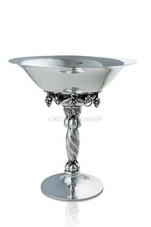 Large Georg Jensen Grapes Footed Bowl 264B