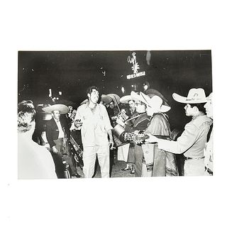 García, Héctor. Mariachis. Mexico, ca. 1950 - 1960. Black and white photograph, 6.6 x 9.9" (16.8 x 25.3 cm)