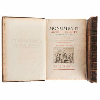 Winckelmann, Giovanni. Monumenti Antichi Inediti. Roma: A Spese Dell'autore, 1767.  First edition.