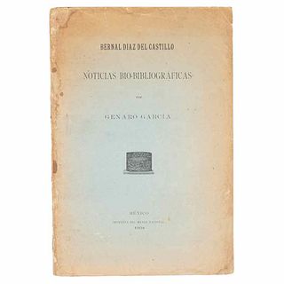 García, Genaro. Bernal Díaz del Castillo. Noticias Bio - Bibliográficas. México: Imprenta del Museo Nacional, 1904.