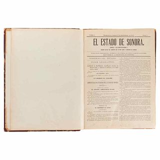 El Estado de Sonora (Previously, “La Constitución”) Órgano Oficial del Gobierno del Estado Libre y Soberano de Sonora. Hermosillo, 1911.