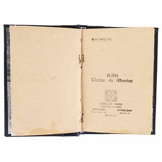 Maples Arce, Manuel. Rag. Tintas de Abanico. Veracruz - Barcelona, Catalán Hnos. Libreros editores, 1920. 1st Edition.