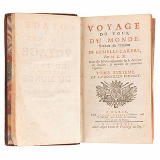 Gemelli Careri, Giovanni Francesco. Voyage du Tour du Monde: Nouvelle Espagne. Paris: Chez Étienne Ganeau, 1727. 17 sheets.