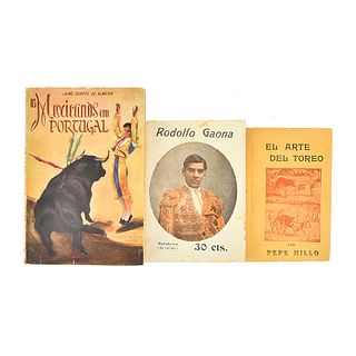 Works on Bullfighting. a) Pepe Hillo. El Arte del Toreo. Manual del Aficionado. México: Imprenta y Librer...