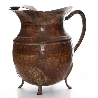 DECORATIVE STEEL METAL PITCHER WITH LEGS, INDIA