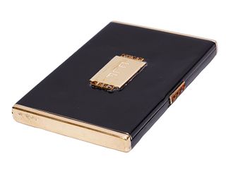 Van Cleef & Arpels Deco Gold & Black Lacquer Box