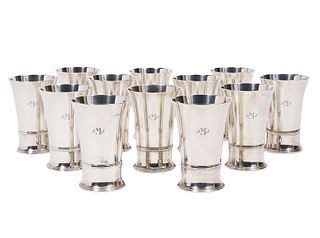 12 Tiffany & Co. Sterling Tumblers