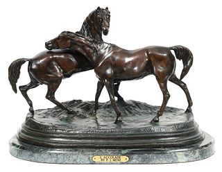 After P.J. Mene Bronze Horses 'L' Accolade'